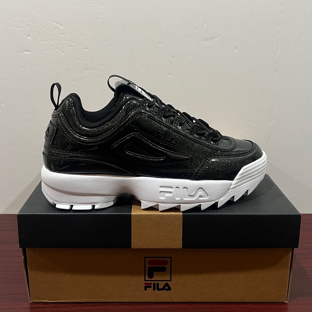 Fila, Disruptor 2 Shine Metallic, 5XM02337-021, Black & White